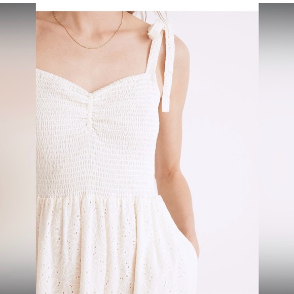 White Eyelet Sundress, Madewell xs - Picture 1 of 4